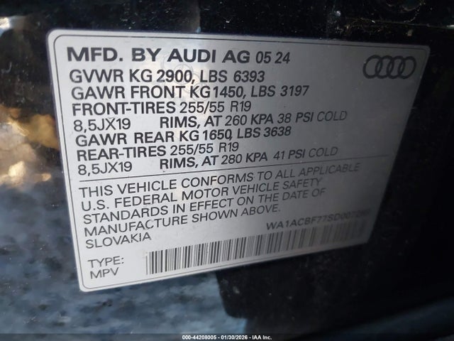2025 AUDI Q7 WA1ACBF77SD007268 Photo 8