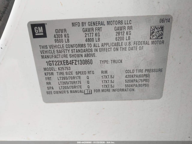 1GT22XEB4FZ130860 GMC SIERRA 2500HD