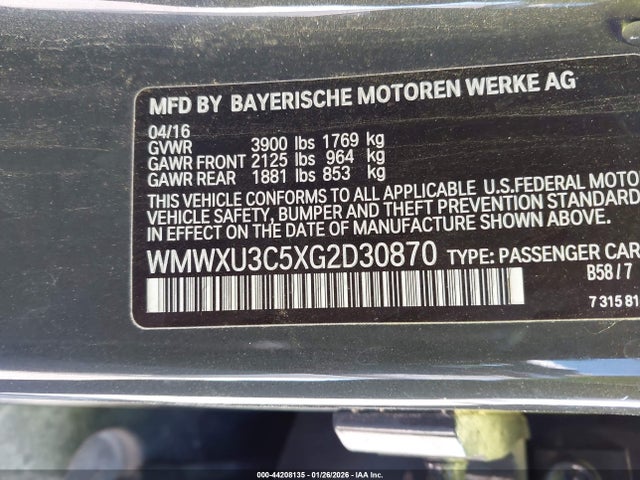 2016 MINI HARDTOP WMWXU3C5XG2D30870 Photo 8