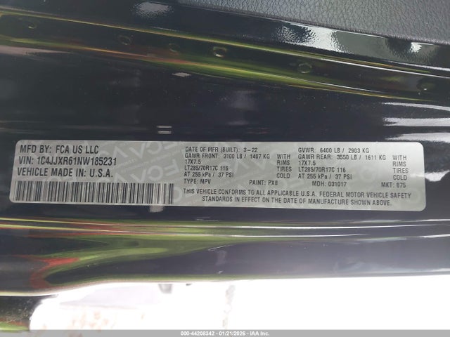 2022 JEEP WRANGLER 4XE 1C4JJXR61NW185231 Photo 8