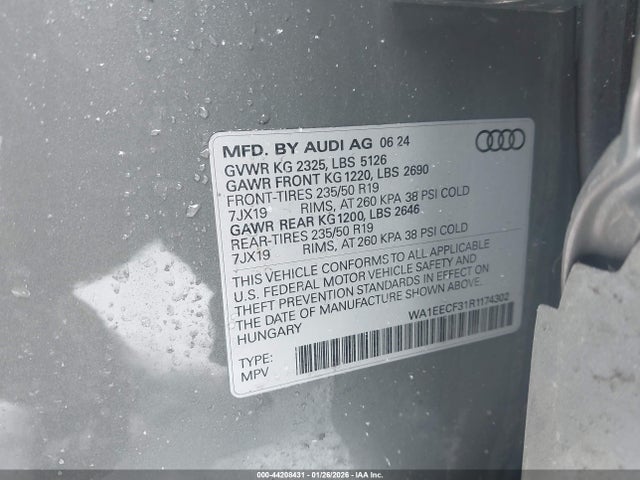 2024 AUDI Q3 WA1EECF31R1174302 Photo 8