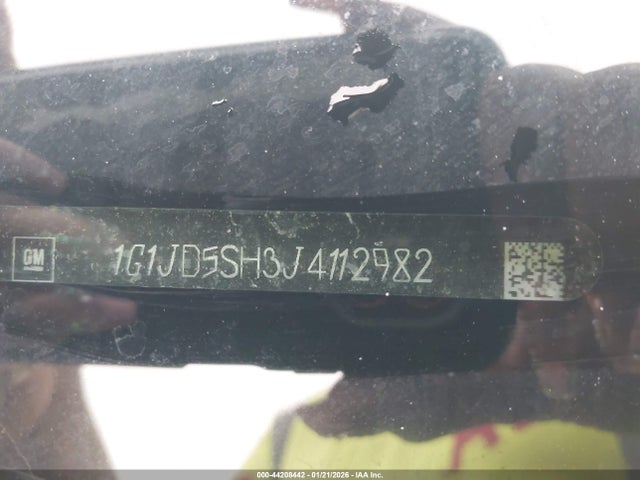 1G1JD5SH3J4112982 Chevrolet Sonic Lt Auto