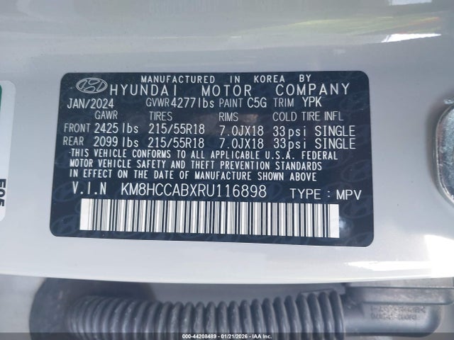 2024 HYUNDAI KONA KM8HCCABXRU116898 Photo 8