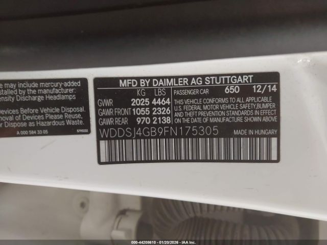 2015 MERCEDES-BENZ CLA 250 WDDSJ4GB9FN175305 Photo 8