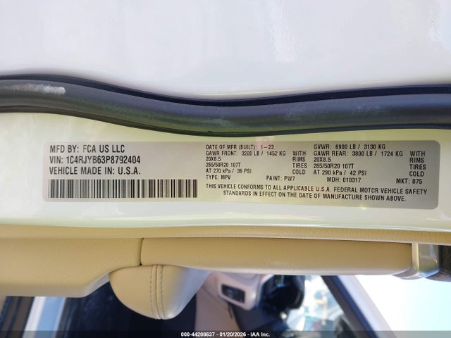 2023 JEEP GRAND CHEROKEE 4XE 1C4RJYB63P8792404 Photo 8