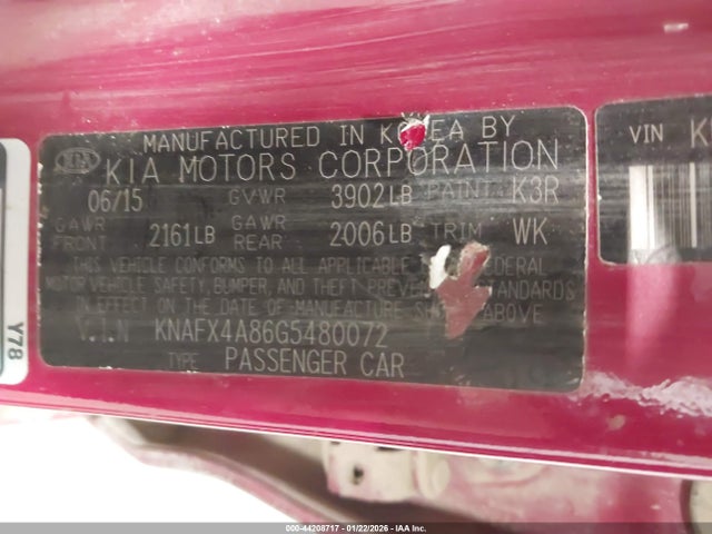 KIA FORTE EX 2016 KNAFX4A86G5480072 Image 9