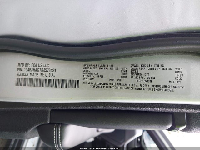 2024 JEEP GRAND CHEROKEE 1C4RJHAG7R8573121 Photo 8