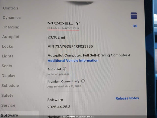 2024 TESLA MODEL Y 7SAYGDEF4RF023785 Photo 6