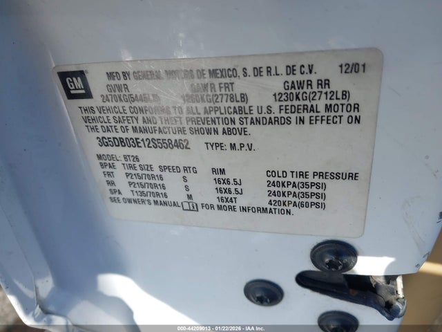 2002 BUICK RENDEZVOUS 3G5DB03E12S558462 Photo 8