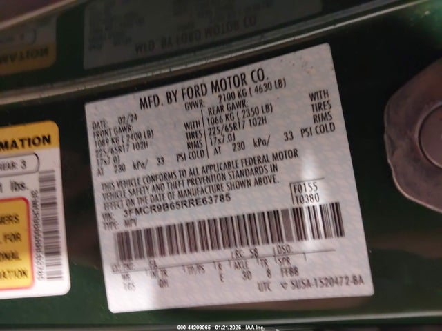3FMCR9B65RRE63785 Ford Bronco Sport Big Bend