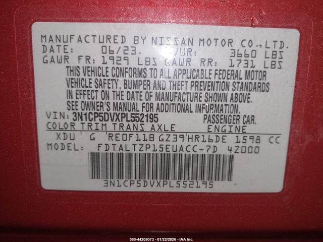 Nissan Kicks Sr Xtronic Cvt 2023 3N1CP5DVXPL552195 Image 9