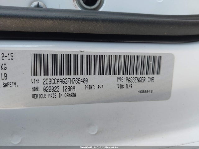 2015 CHRYSLER 300 2C3CCAAG3FH769400 Photo 8