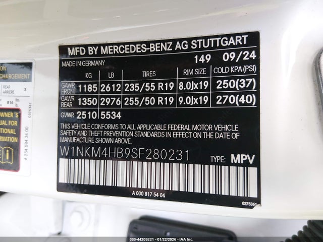 W1NKM4HB9SF280231 Mercedes-Benz Glc 300 4matic Suv