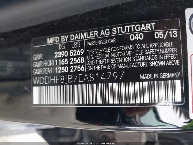 Aukcja sprzedaży 2014 Mercedes-benz E 350 4matic, vin: WDDHF8JB7EA814797, numer aukcji: 44209288