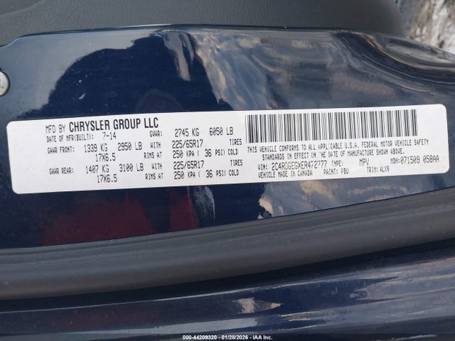 2C4RDGEGXER472777 Dodge Grand Caravan R/t