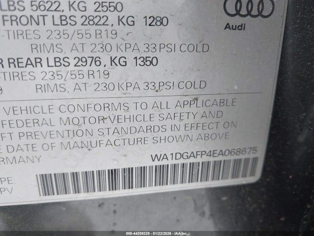 2014 AUDI Q5 WA1DGAFP4EA068675 Photo 8