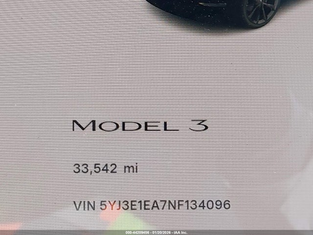 Tesla Model 3 Rear-wheel Drive 2022 5YJ3E1EA7NF134096 Image 7