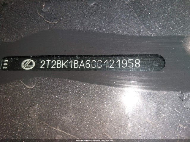 Aukcja sprzedaży 2012 Lexus Rx 350, vin: 2T2BK1BA6CC121958, numer aukcji: 44209479