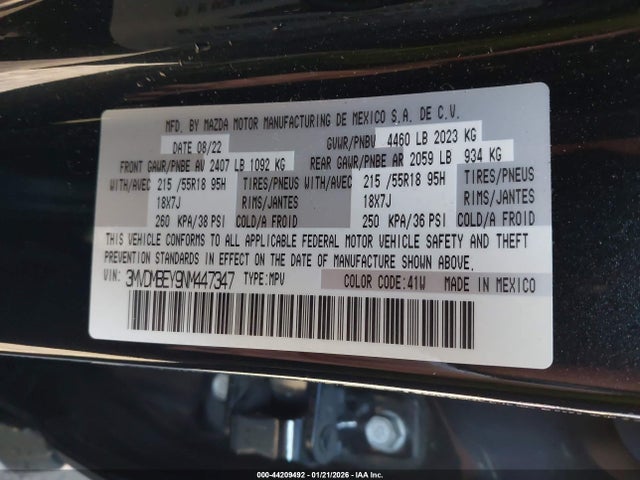 2022 MAZDA CX-30 3MVDMBEY9NM447347 Photo 8