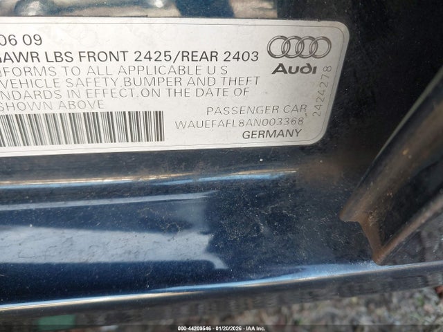2010 AUDI A4 WAUEFAFL8AN003368 Photo 8