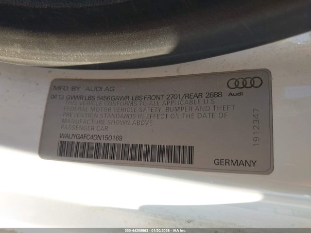 2013 AUDI A7 WAUYGAFC4DN150169 Photo 8