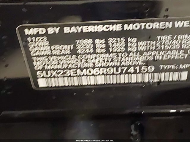 2024 BMW X7 5UX23EM06R9U74159 Photo 8
