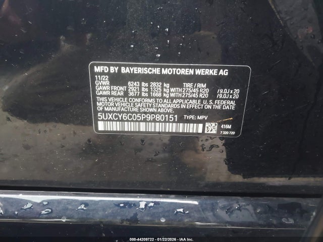 2023 BMW X6 5UXCY6C05P9P80151 Photo 8