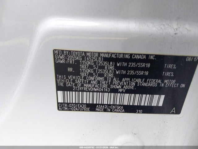 2017 TOYOTA RAV4 2T3YFREV0HW404143 Photo 8