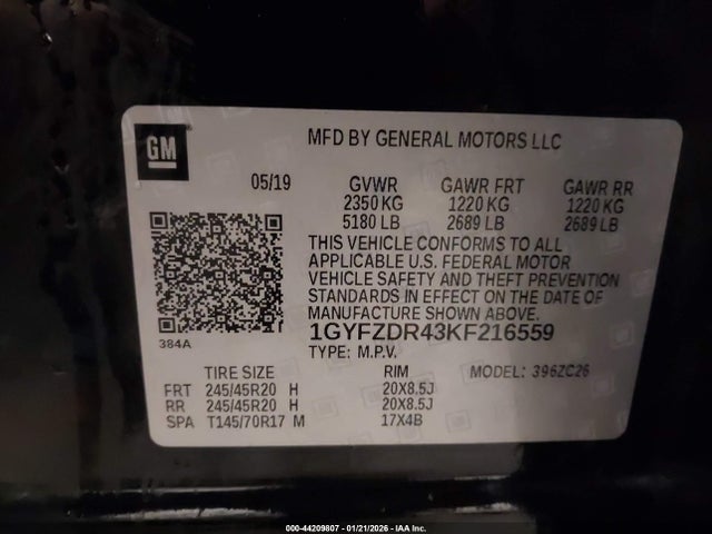2019 CADILLAC XT4 1GYFZDR43KF216559 Photo 8