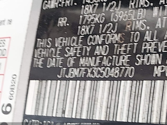 2012 LEXUS GX 460 JTJBM7FX3C5048770 Photo 8