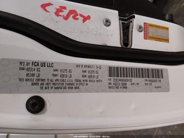 2C3CCAAGXGH234193 Chrysler 300 Limited