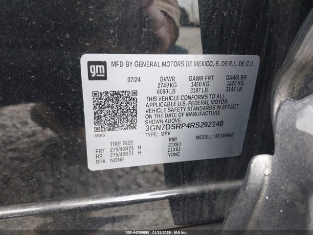 3GN7DSRP4RS292148 Chevrolet Equinox Ev Rs