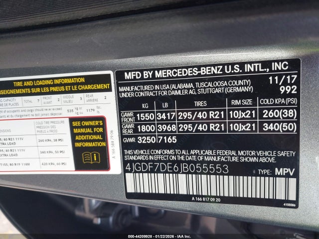 2018 MERCEDES-BENZ GLS 550 4JGDF7DE6JB055553 Photo 8