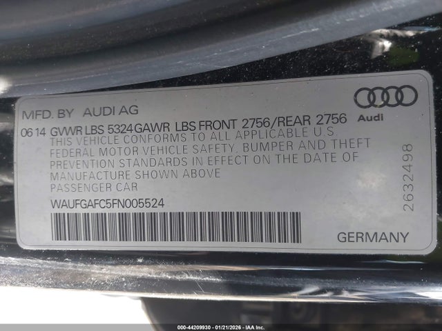 2015 AUDI A6 WAUFGAFC5FN005524 Photo 8