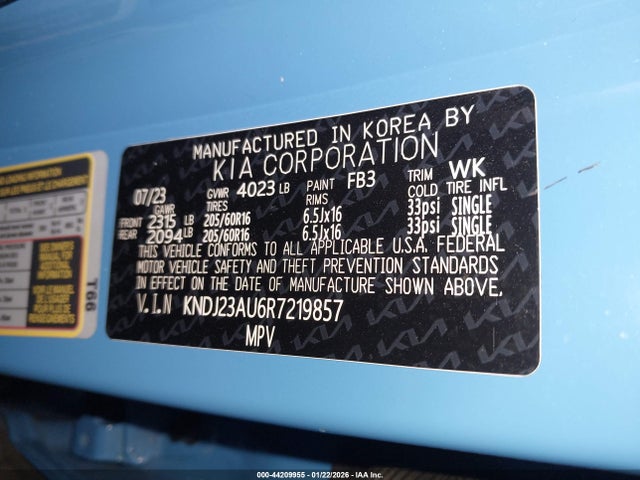 KNDJ23AU6R7219857 KIA SOUL S