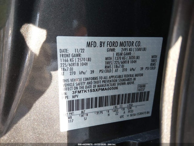 Ford Mustang Mach-e Select 2023 3FMTK1SSXPMA00506 Image 9