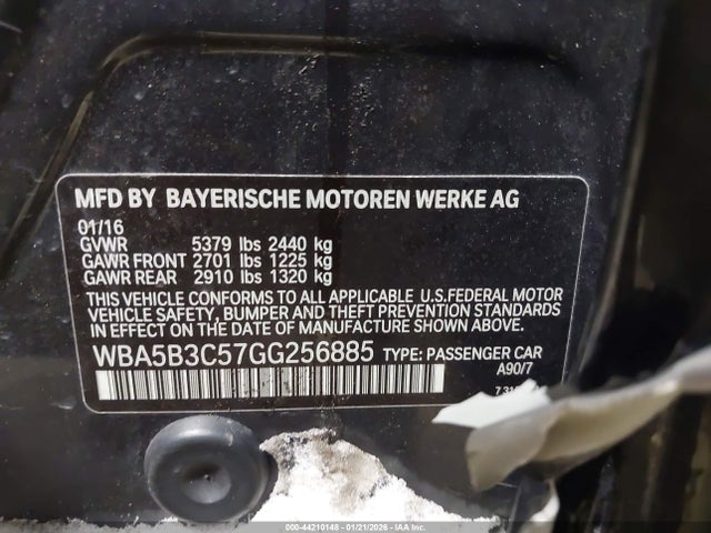 WBA5B3C57GG256885 BMW 535i Xdrive