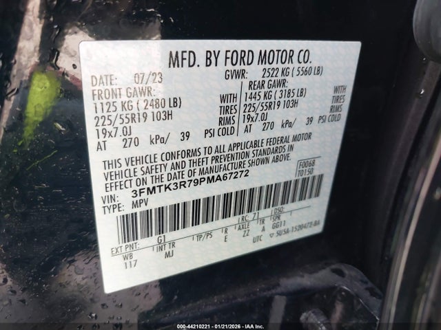 Ford Mustang Mach-e Premium 2023 3FMTK3R79PMA67272 Image 9