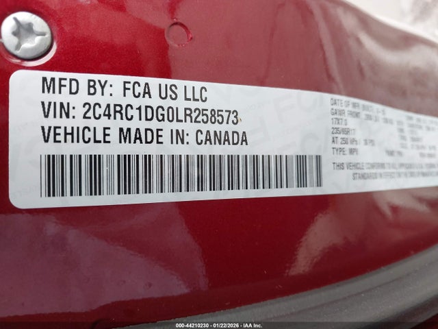 Chrysler Voyager Lxi 2020 2C4RC1DG0LR258573 Image 9