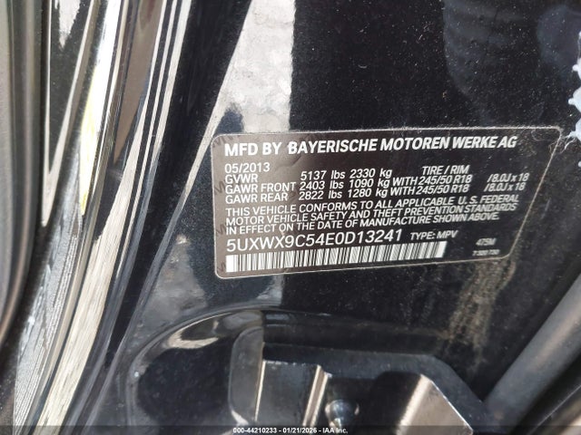 5UXWX9C54E0D13241 BMW X3 Xdrive28i