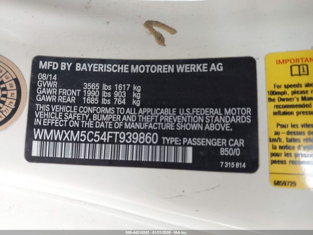 2015 MINI HARDTOP WMWXM5C54FT939860 Photo 8