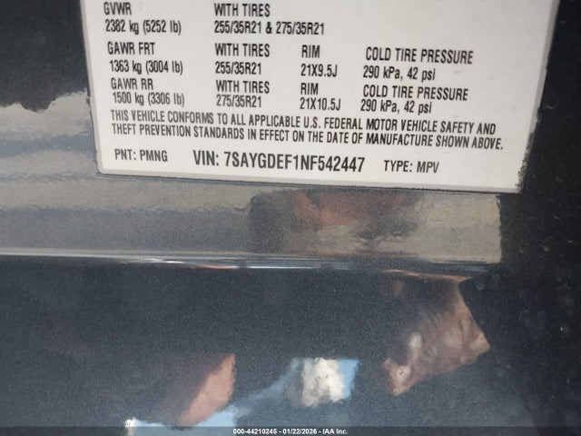 7SAYGDEF1NF542447 Tesla Model Y Performance Dual Motor All-wheel Drive