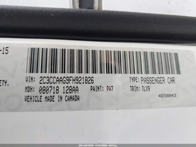 Chrysler 300 Limited 2015 2C3CCAAG9FH921826 Image 9
