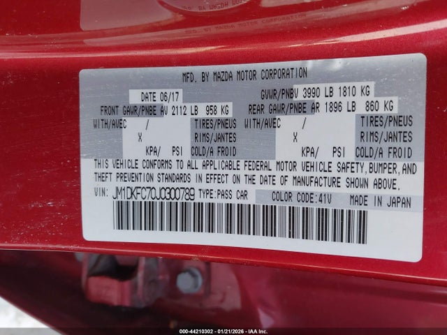 2018 MAZDA CX-3 JM1DKFC70J0300789 Photo 8