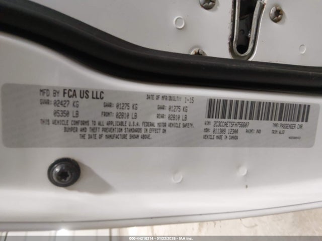 44210314 :رقم المزاد ، 2C3CCAET5FH756607 vin ، 2015 Chrysler 300c مزاد بيع