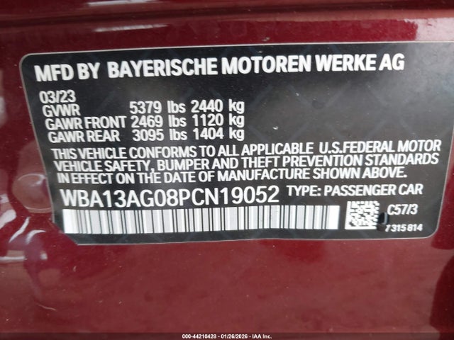 2023 BMW 530E WBA13AG08PCN19052 Photo 8