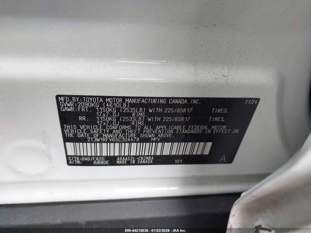 Toyota Rav4 Xle 2025 2T3W1RFV6SC304478 Image 9