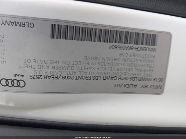 2019 AUDI A5 WAUENCF56KA065604 Photo 8