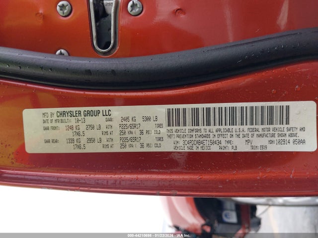 Dodge Journey American Value Pkg 2014 3C4PDCAB4ET150434 Image 9
