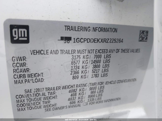 1GCPDDEKXRZ225264 Chevrolet Silverado 1500 4wd Short Bed Lt